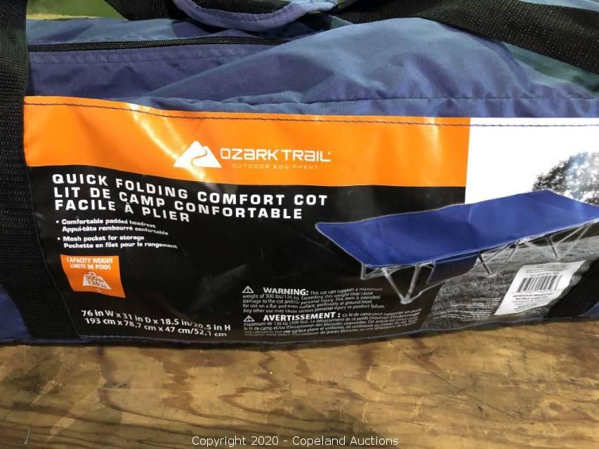 ozark trail quick comfort cot